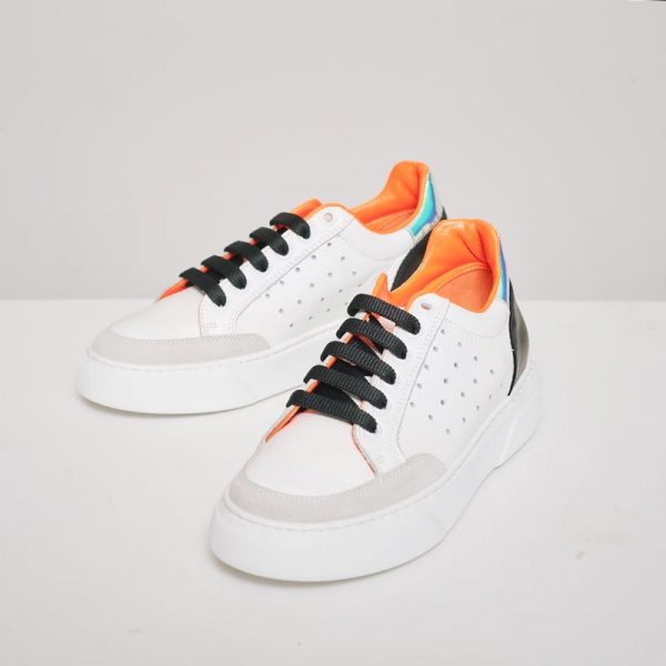 CidiCri - Scarpe - Sneakers white orange - Chiarini